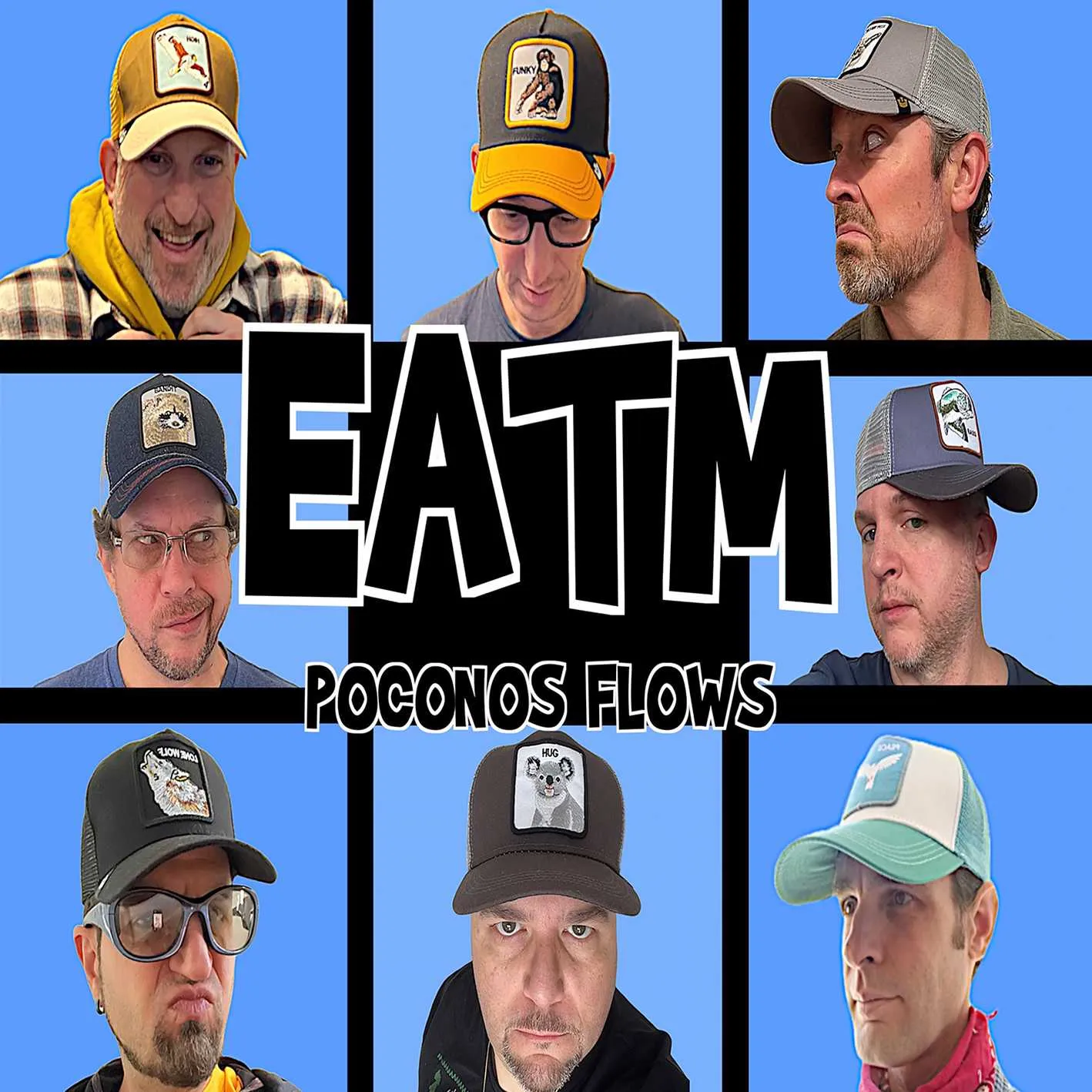 Album cover for “Poconos Flows” by EATM