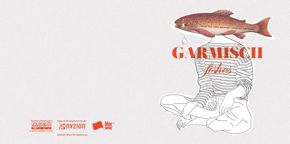 Album insert for “Fishes” by Garmisch