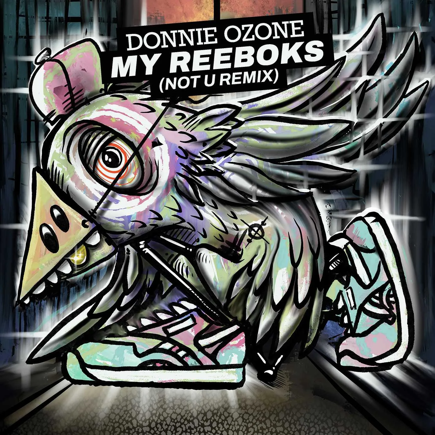 Album cover for “My Reeboks (Not U Remix)” by Donnie Ozone