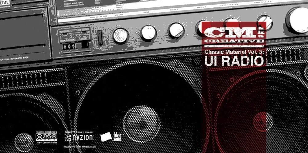 Album Insert for “Classic Material Vol. 3: UI Radio” by CM aka Creative