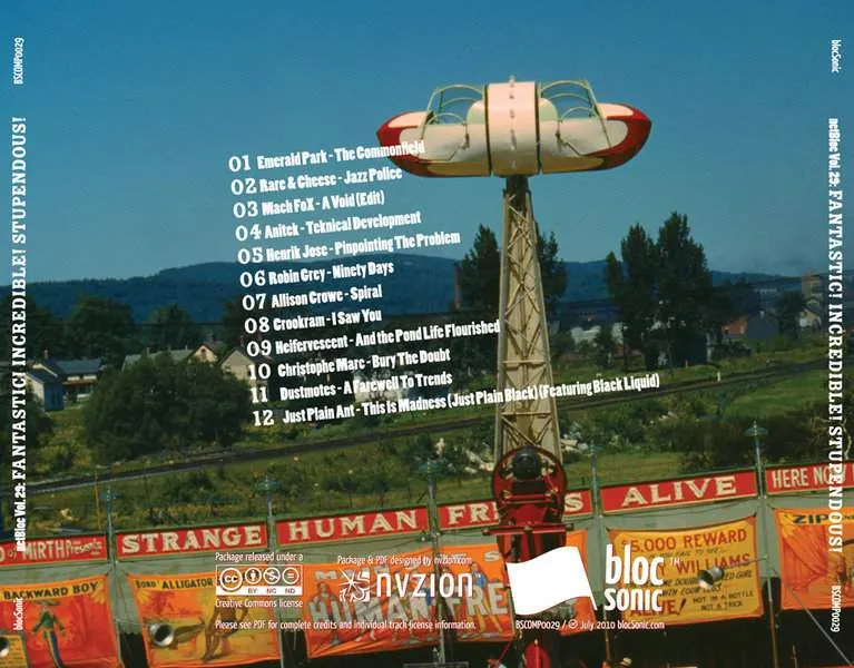 Album Traycard for “netBloc Volume 29 (Fantastic! Incredible! Stupendous!)” by Various Artists