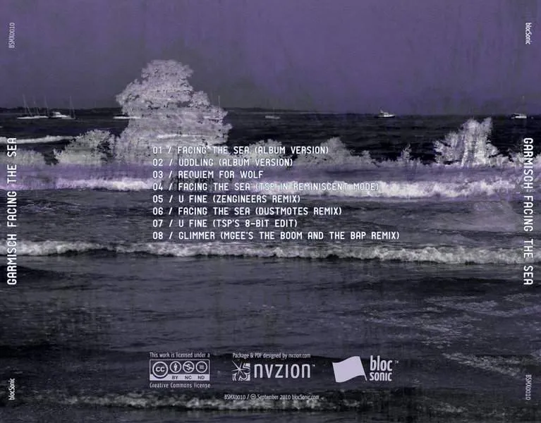 Album Traycard for “Facing the Sea” by Garmisch