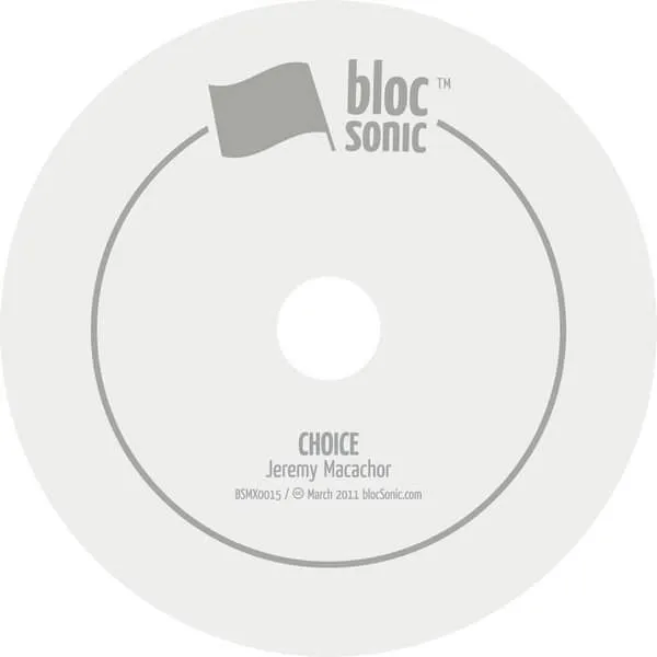 Album disc for “Choice” by Jeremy Macachor