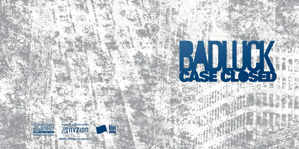 Album insert for “Case Closed” by BADLUCK