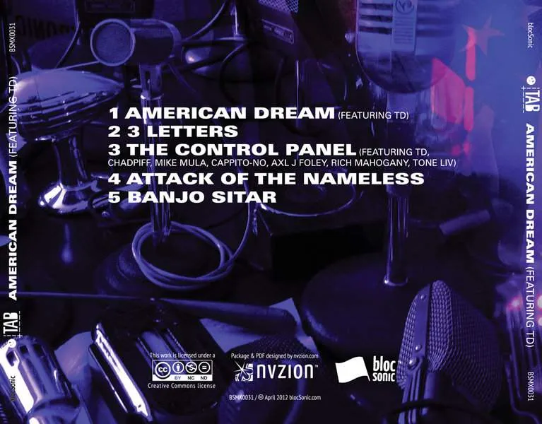 Album traycard for “American Dream (Featuring TD)” by Tab