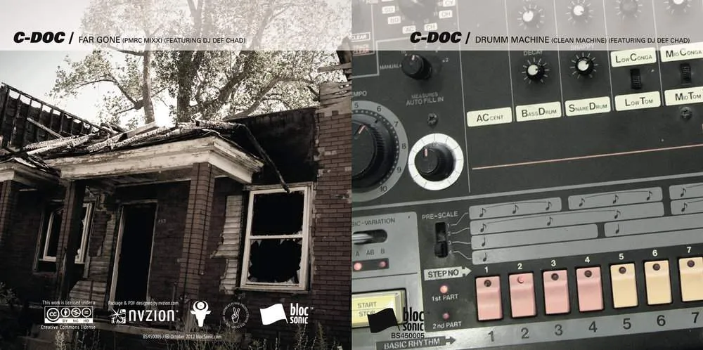 Album insert for “Drumm Machine (Clean Machine) (Featuring DJ Def Chad)” by C-Doc