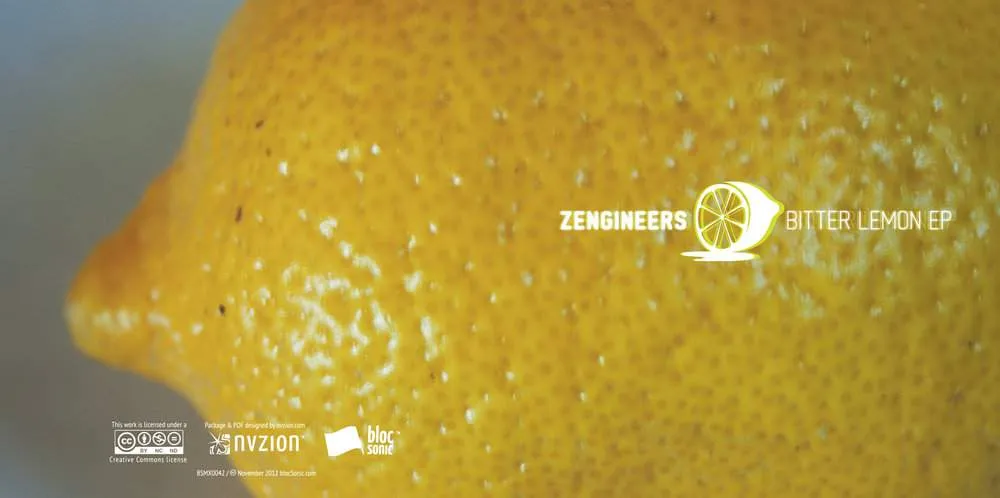Album insert for “Bitter Lemon EP” by Zengineers
