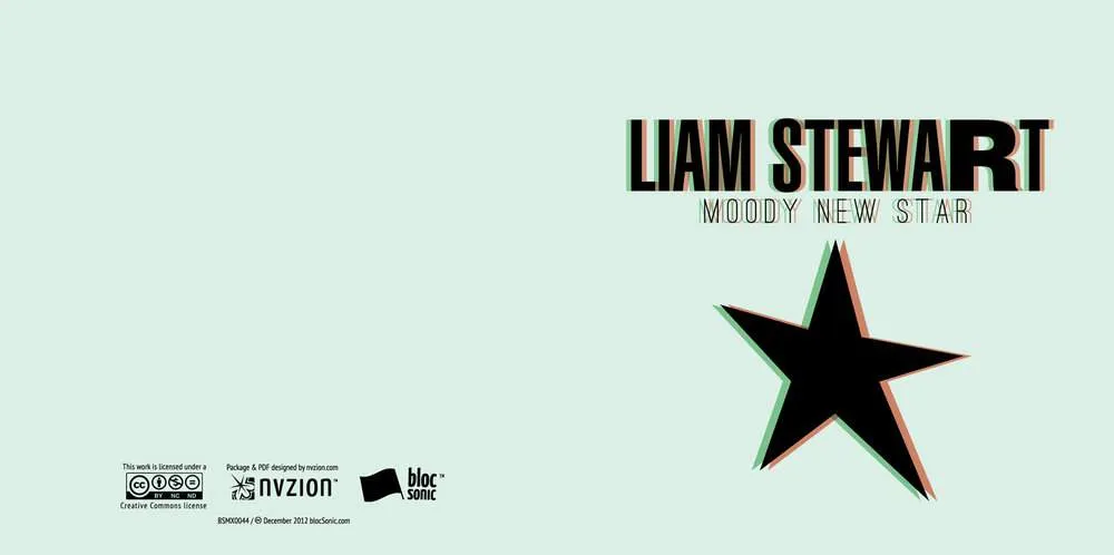 Album insert for “Moody New Star” by Liam Stewart