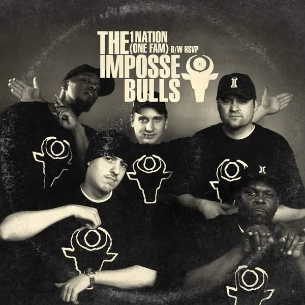 Album cover for “1Nation (One Fam) B/W RSVP” by The Impossebulls