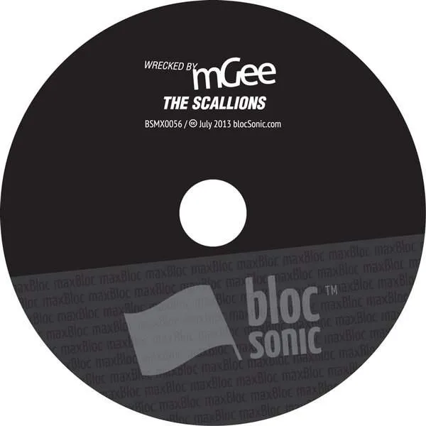 Album disc for “Wrecked by mGee” by The Scallions