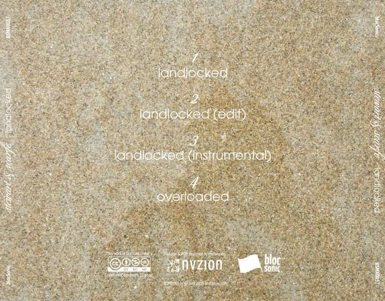 Album traycard for “Landlocked” by Stewart & Scarfe