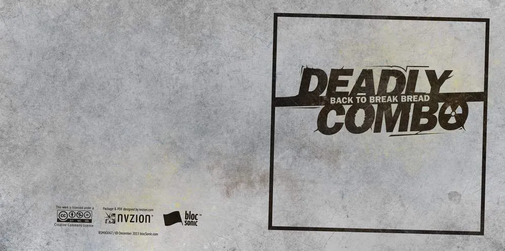 Album insert for “Back To Break Bread” by Deadly Combo