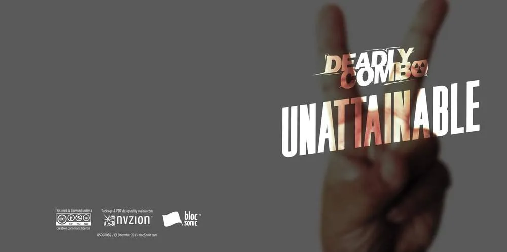 Album insert for “Unattainable” by Deadly Combo
