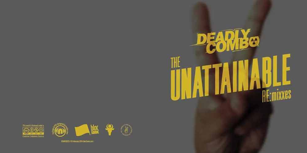 Album insert for “The Unattainable RE:mixxes” by Deadly Combo