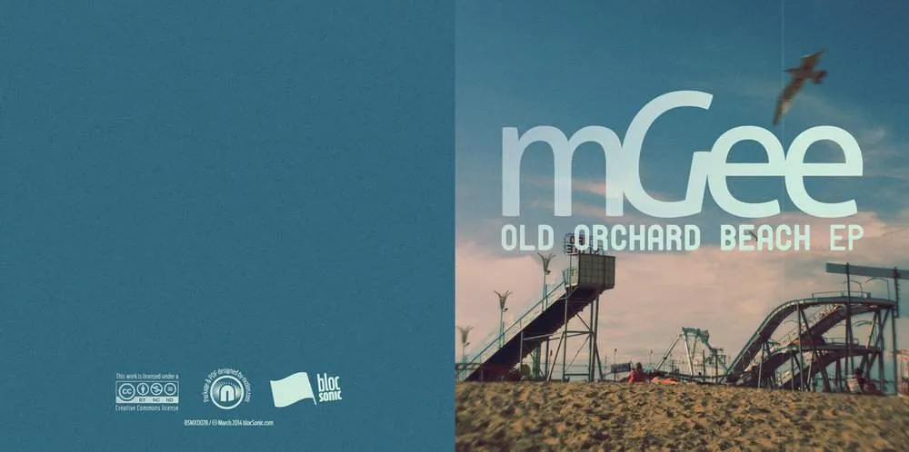 Album insert for “Old Orchard Beach EP” by mGee