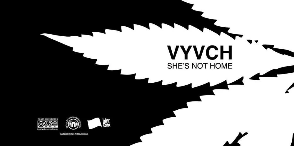 Album insert for “She's Not Home” by VYVCH