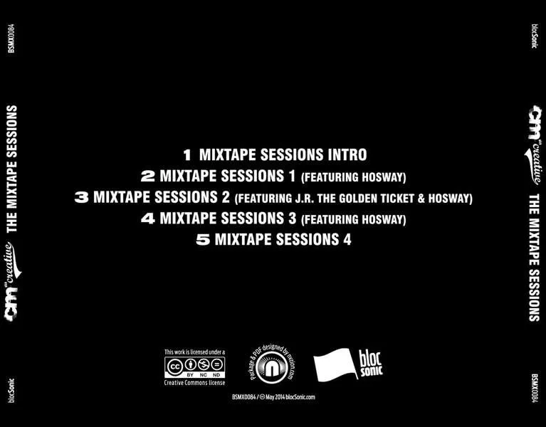 Album traycard for “The Mixtape Sessions” by CM aka Creative