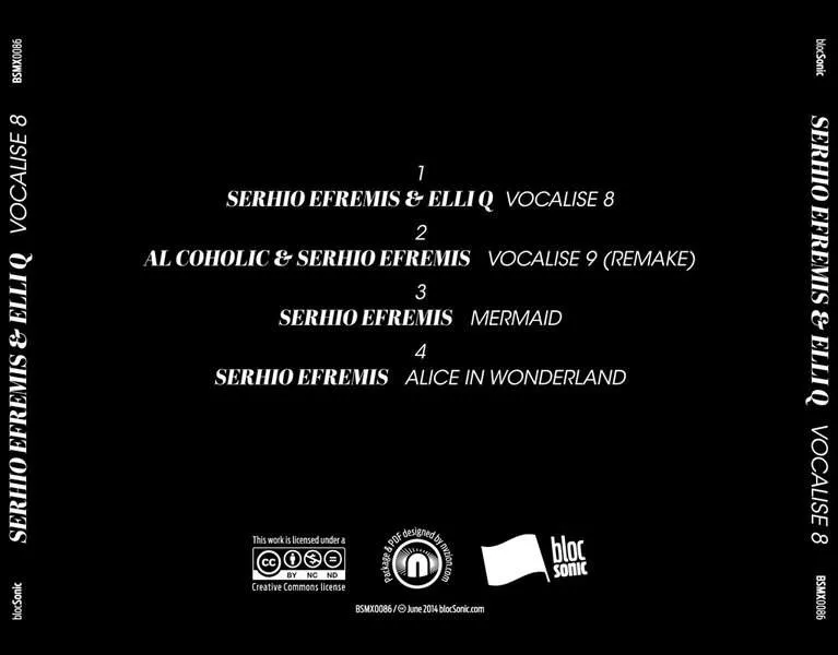 Album traycard for “Vocalise 8” by Serhio Efremis & Elli Q