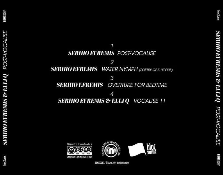 Album traycard for “Post-Vocalise” by Serhio Efremis & Elli Q