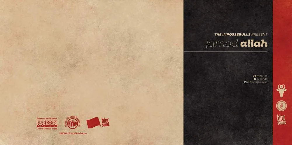 Album insert for “The Impossebulls Present Jamod Allah” by Jamod Allah