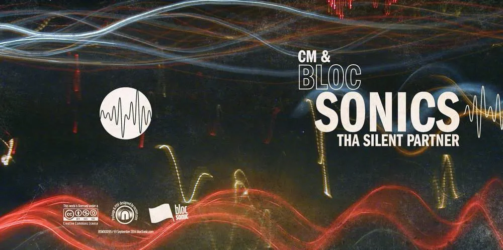 Album insert for “bloc Sonics” by CM &amp; Tha Silent Partner