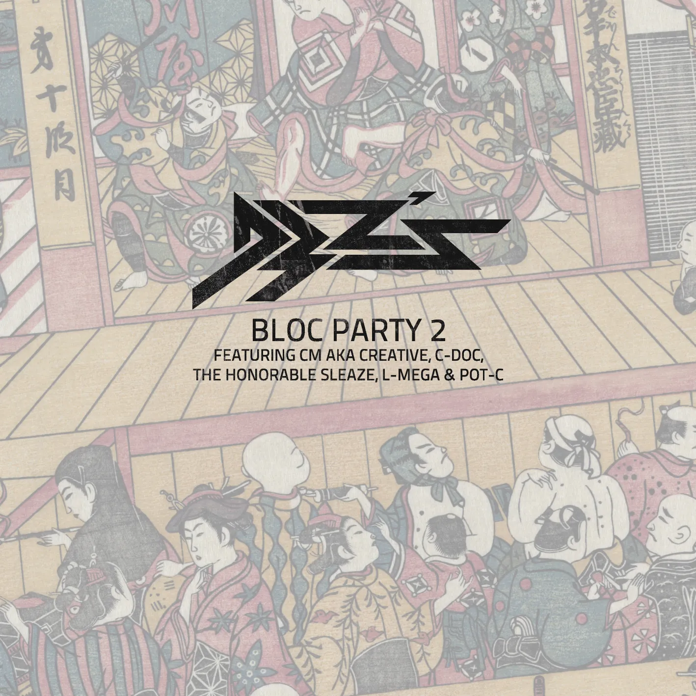 Album cover for “Bloc Party 2 (Featuring CM aka Creative, C-Doc, The Honorable Sleaze, L-Mega & Pot-C)” by D3Zs