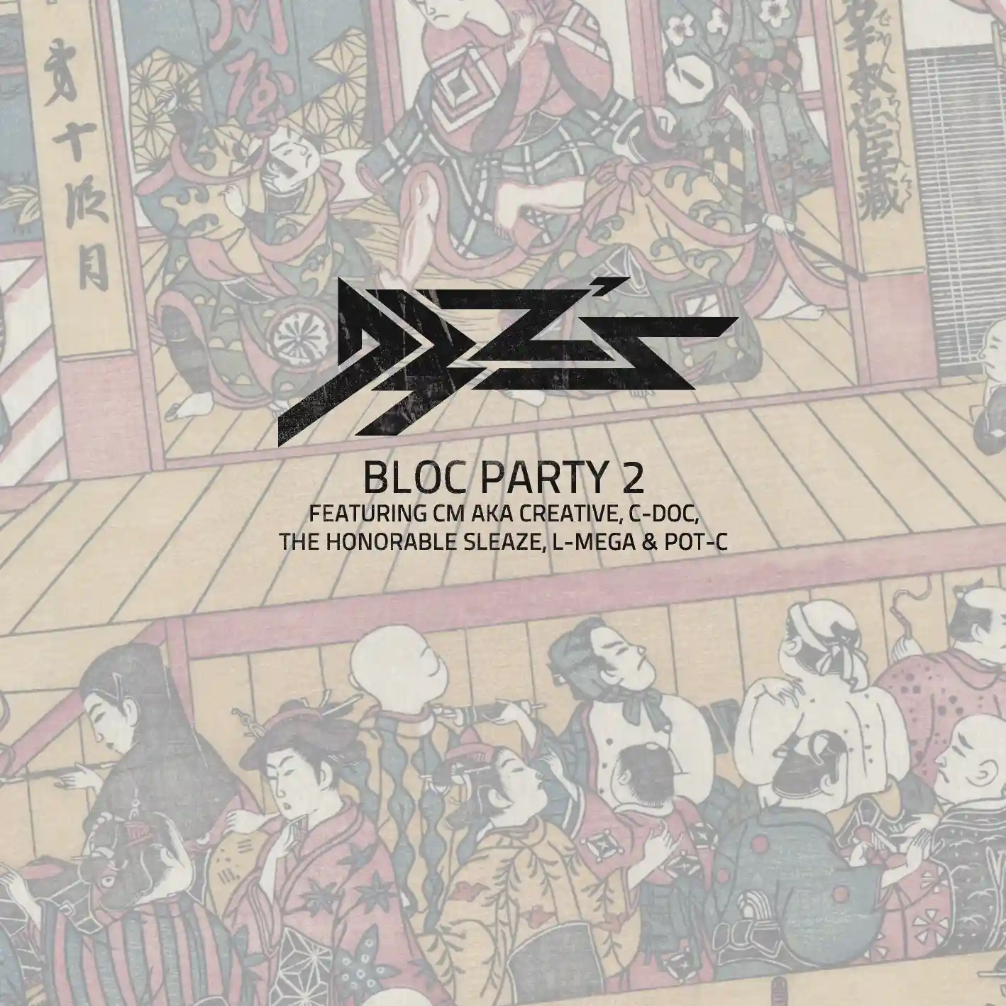 Album cover for “Bloc Party 2 (Featuring CM aka Creative, C-Doc, The Honorable Sleaze, L-Mega & Pot-C)” by D3Zs