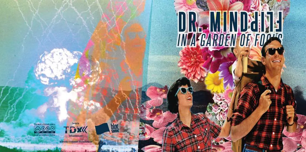 Album insert for “In a Garden of Fools” by Dr. Mindflip