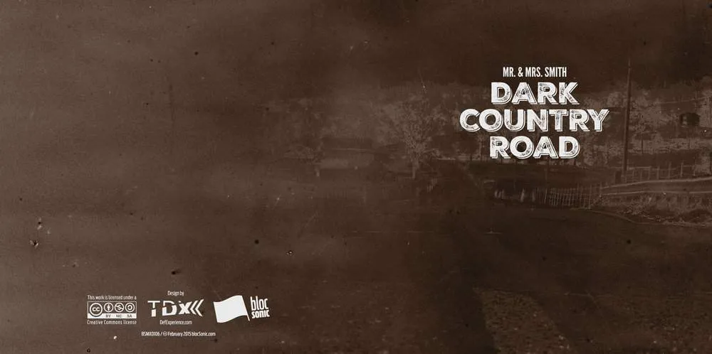 Album insert for “Dark Country Road” by Mr. &amp; Mrs. Smith