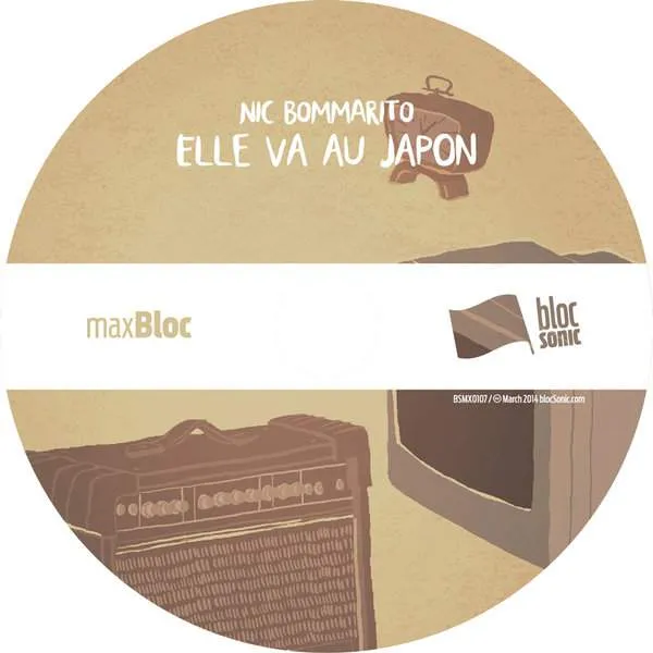Album disc for “Elle va au Japon” by Nic Bommarito