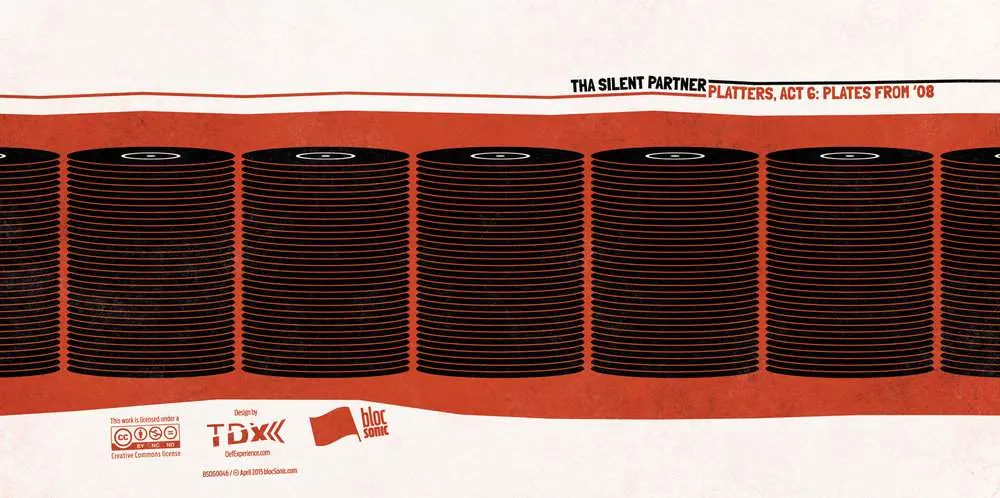 Album insert for “Platters, Act 6: Plates From '08” by Tha Silent Partner