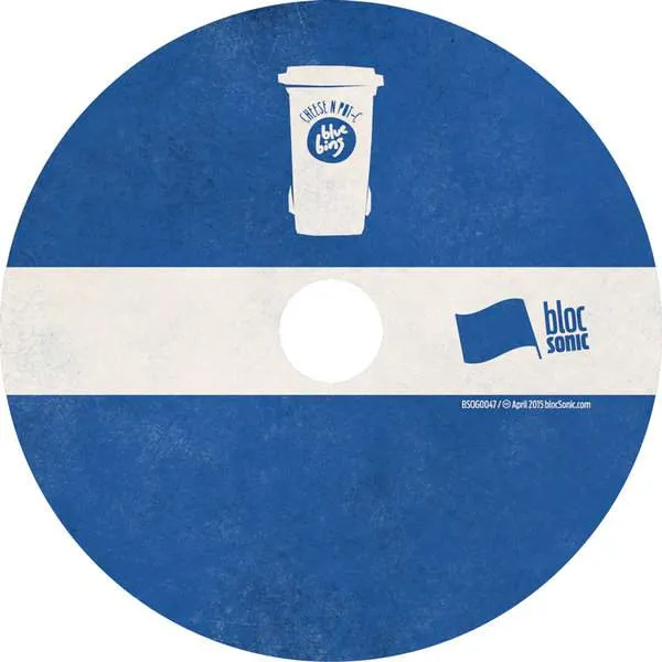 Album disc for “Blue Bins” by Cheese N Pot-C