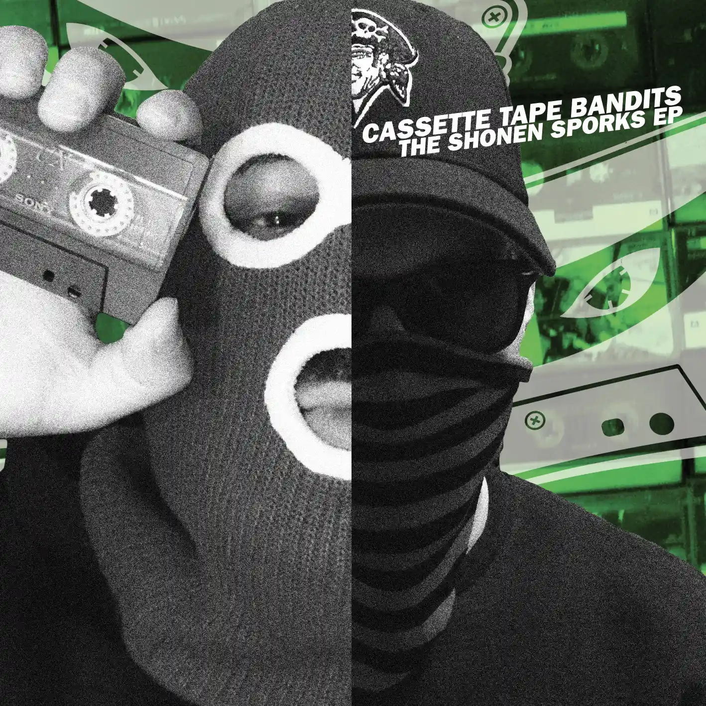 Album cover for “The Shonen Sporks EP” by Cassette Tape Bandits