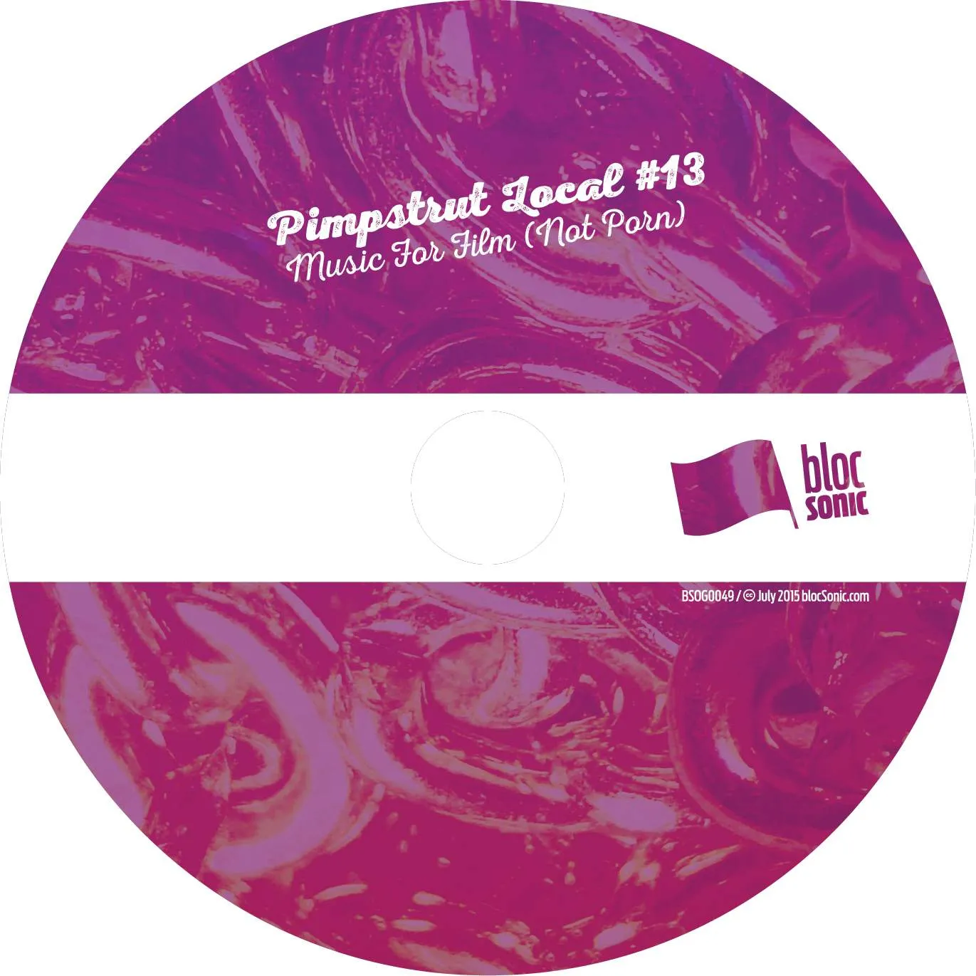 Album disc for “Music For Film (Not Porn)” by Pimpstrut Local #13