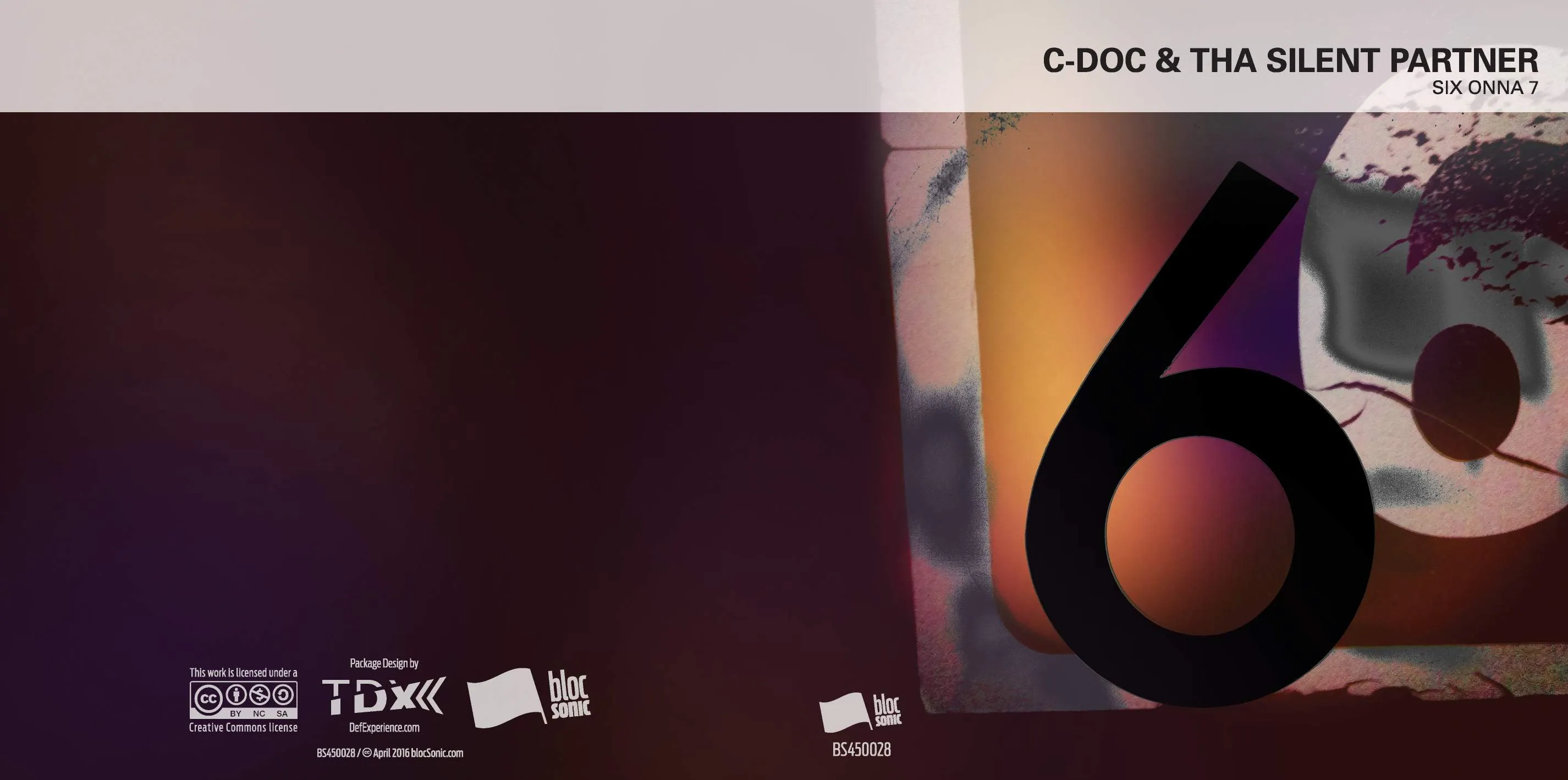 Album insert for “SIX ONNA 7” by C-Doc &amp; Tha Silent Partner