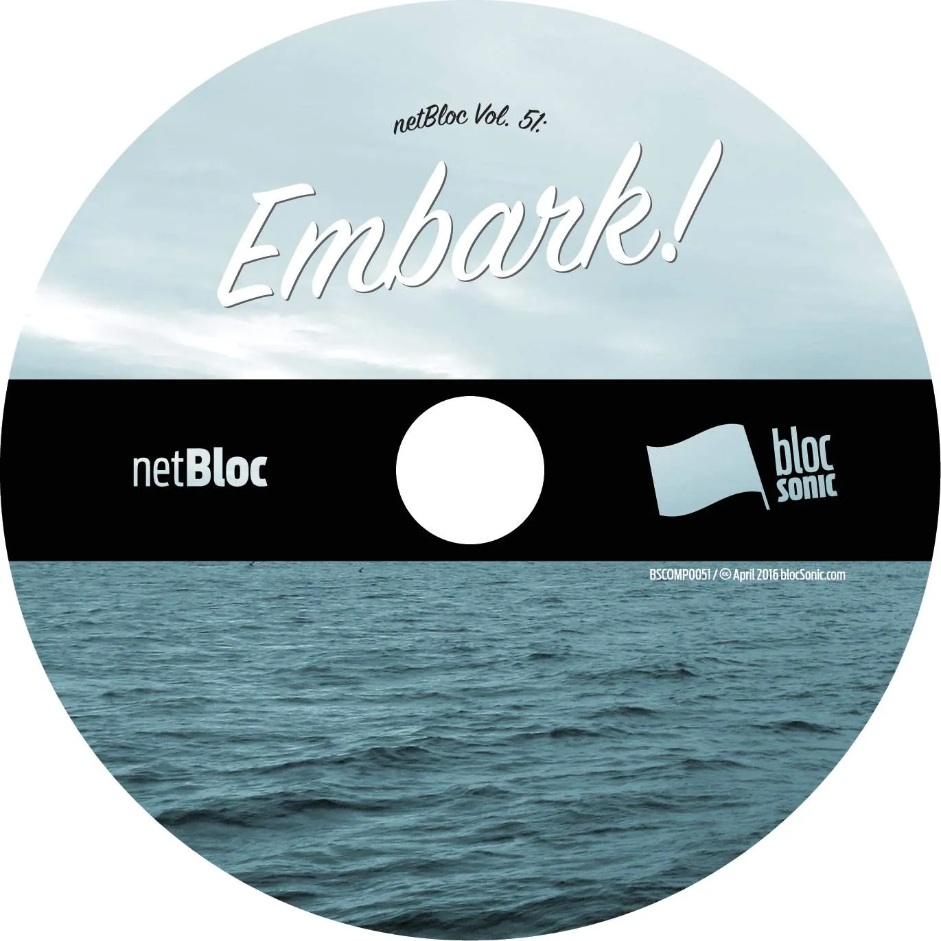 Album disc for “netBloc Vol. 51: Embark!” by Various Artists