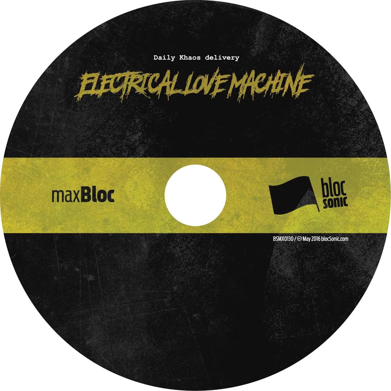 Album disc for “Electrical Love Machine” by Daily Khaos delivery