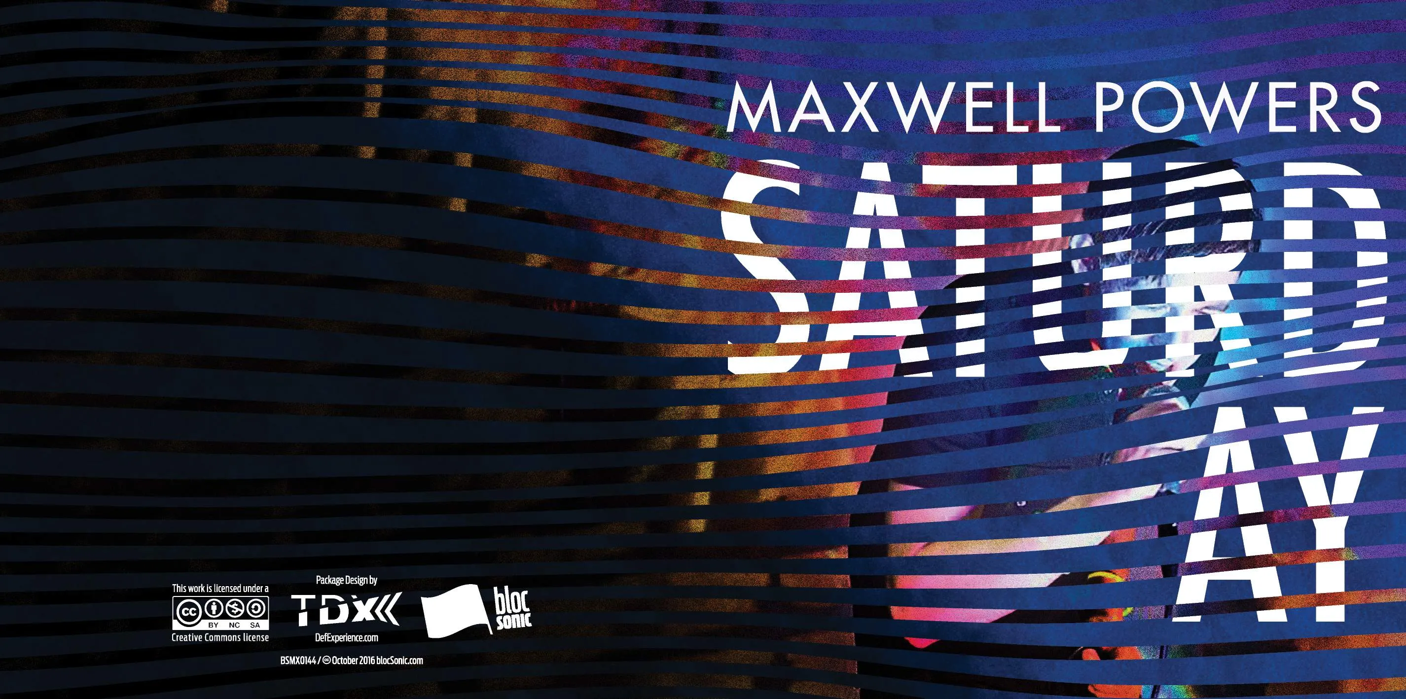 Album insert for “Saturday” by Maxwell Powers