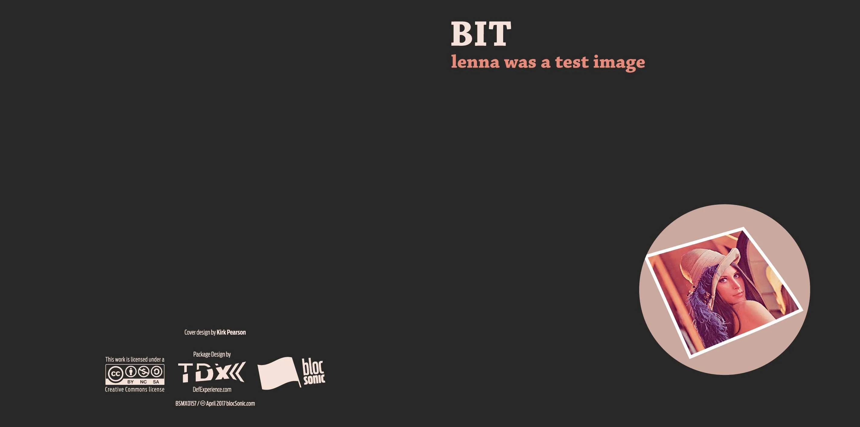 Album insert for “lenna was a test image” by BIT