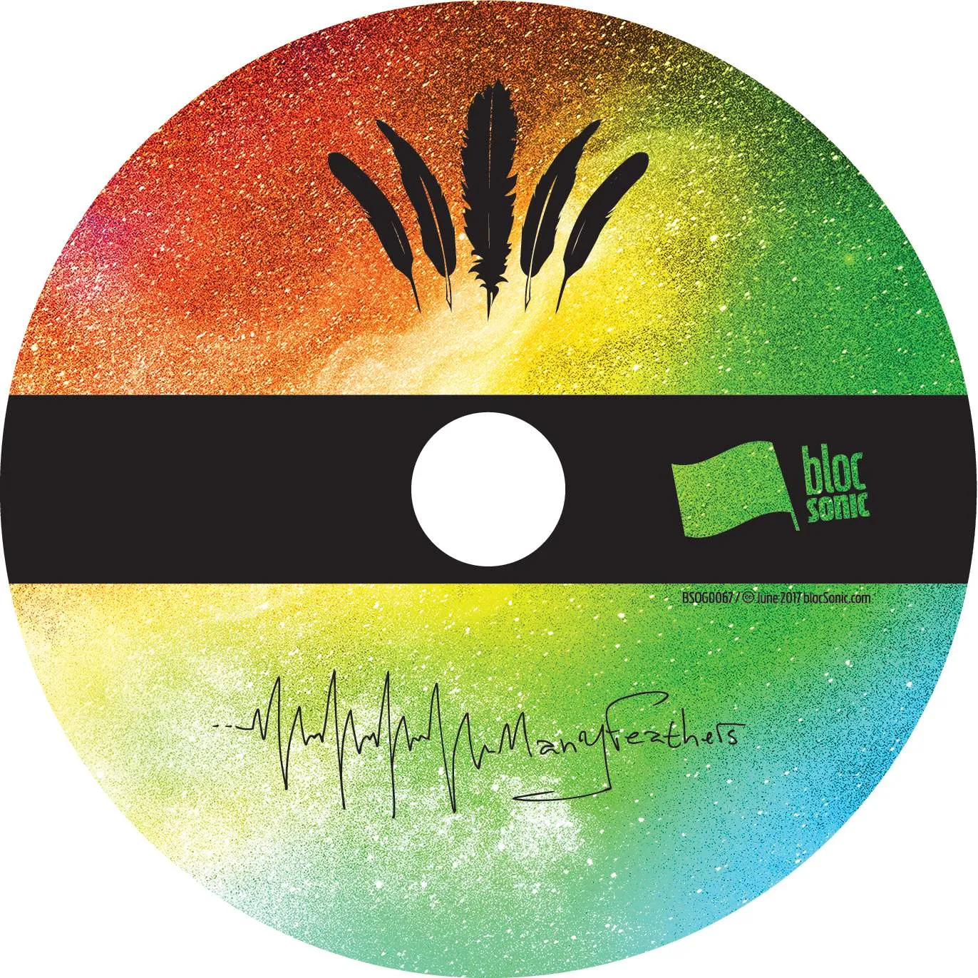 Album disc for “ManyFeathers” by ManyFeathers