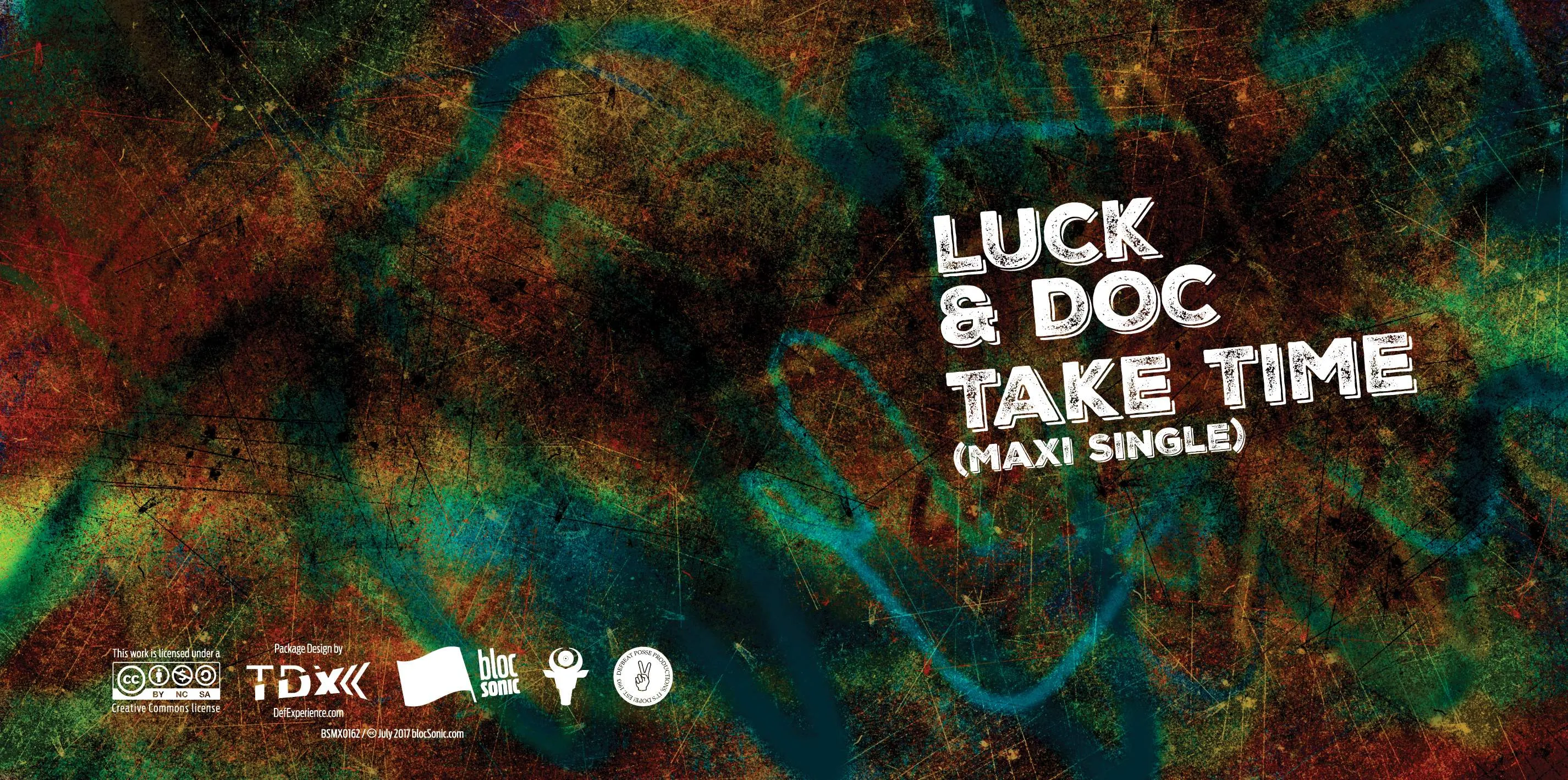 Album insert for “Take Time (Maxi Single)” by Luck &amp; Doc