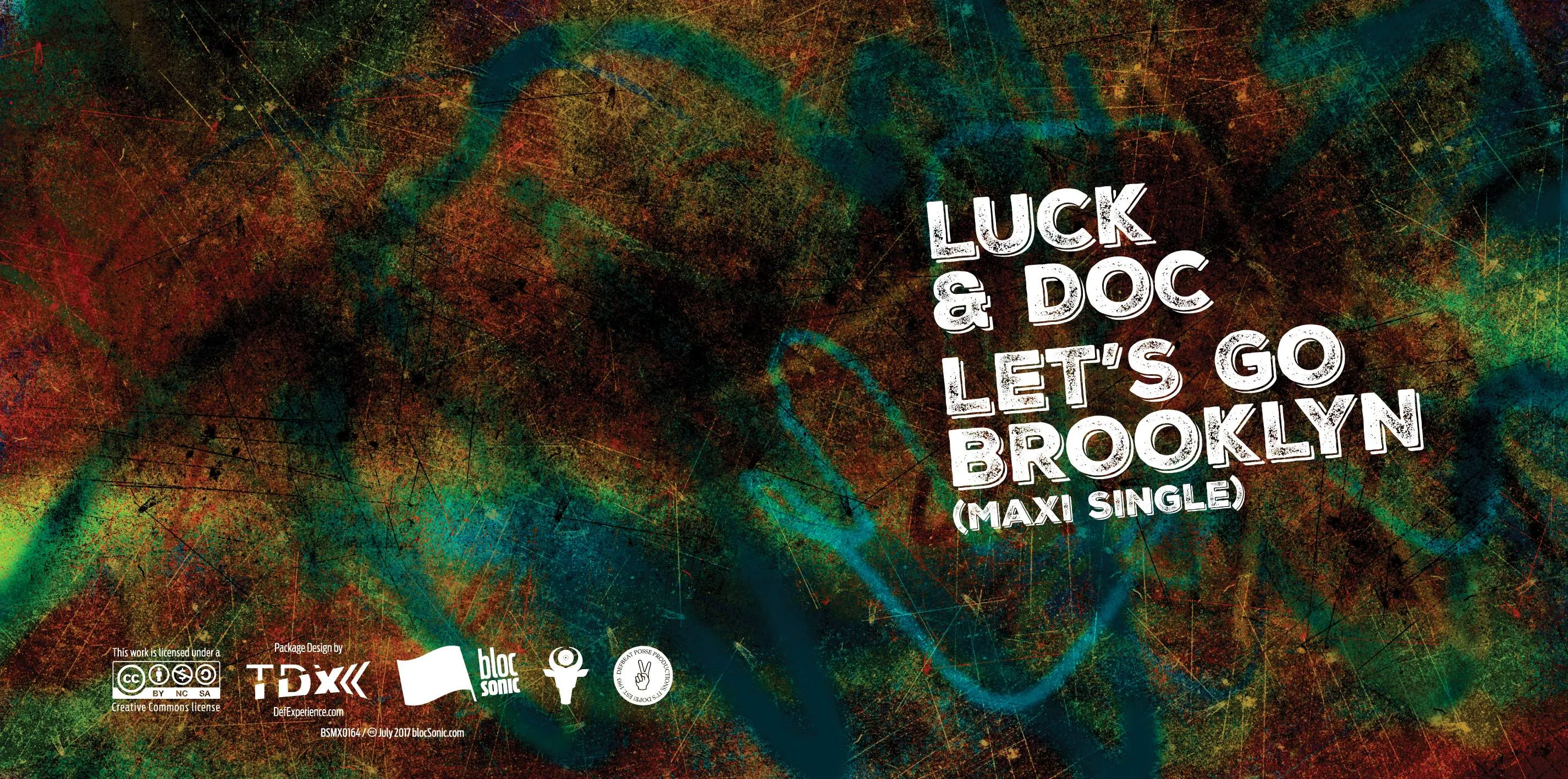 Album insert for “Let’s Go Brooklyn (Maxi Single)” by Luck &amp; Doc