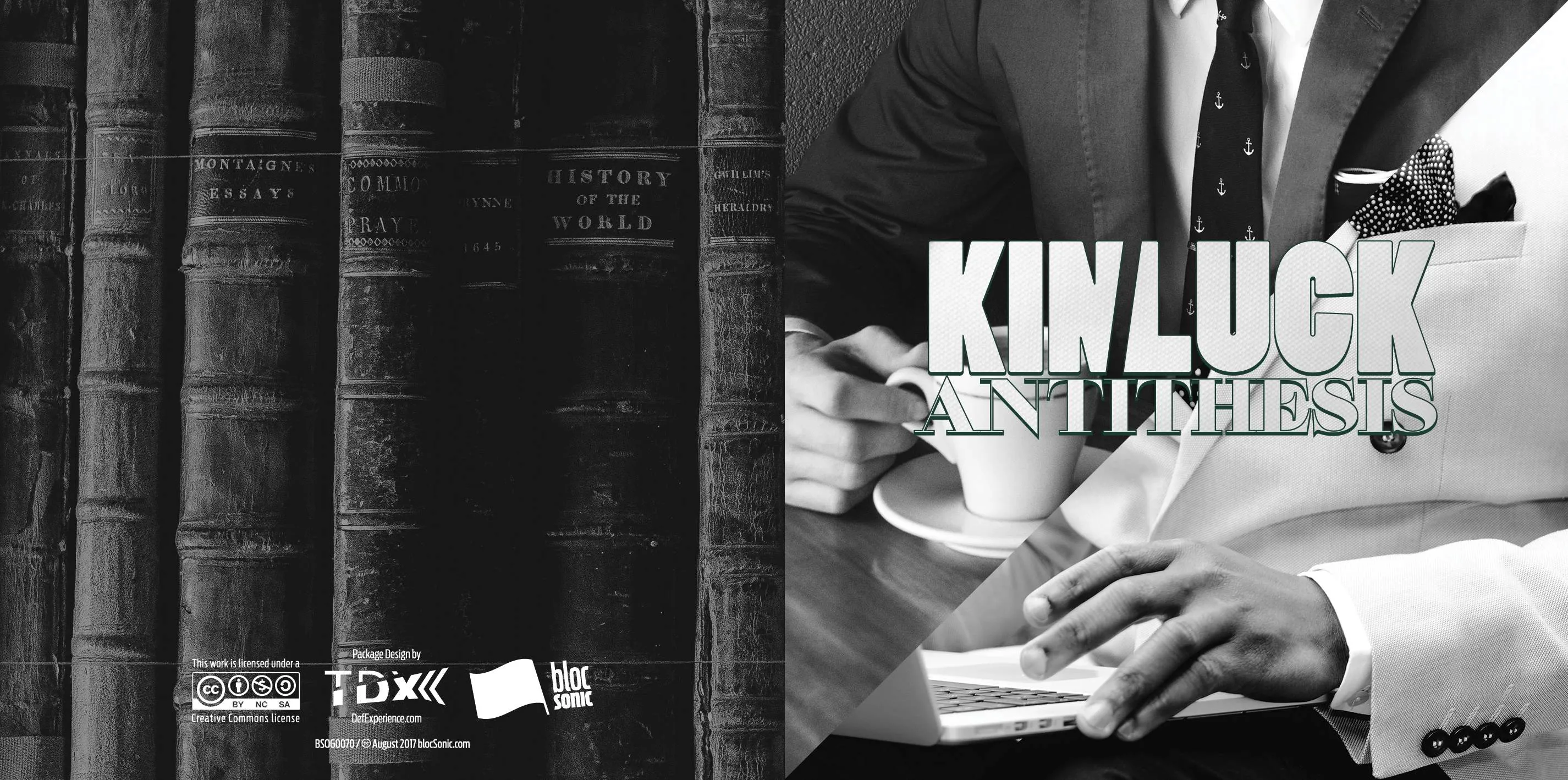 Album insert for “Antithesis” by KIN/LUCK