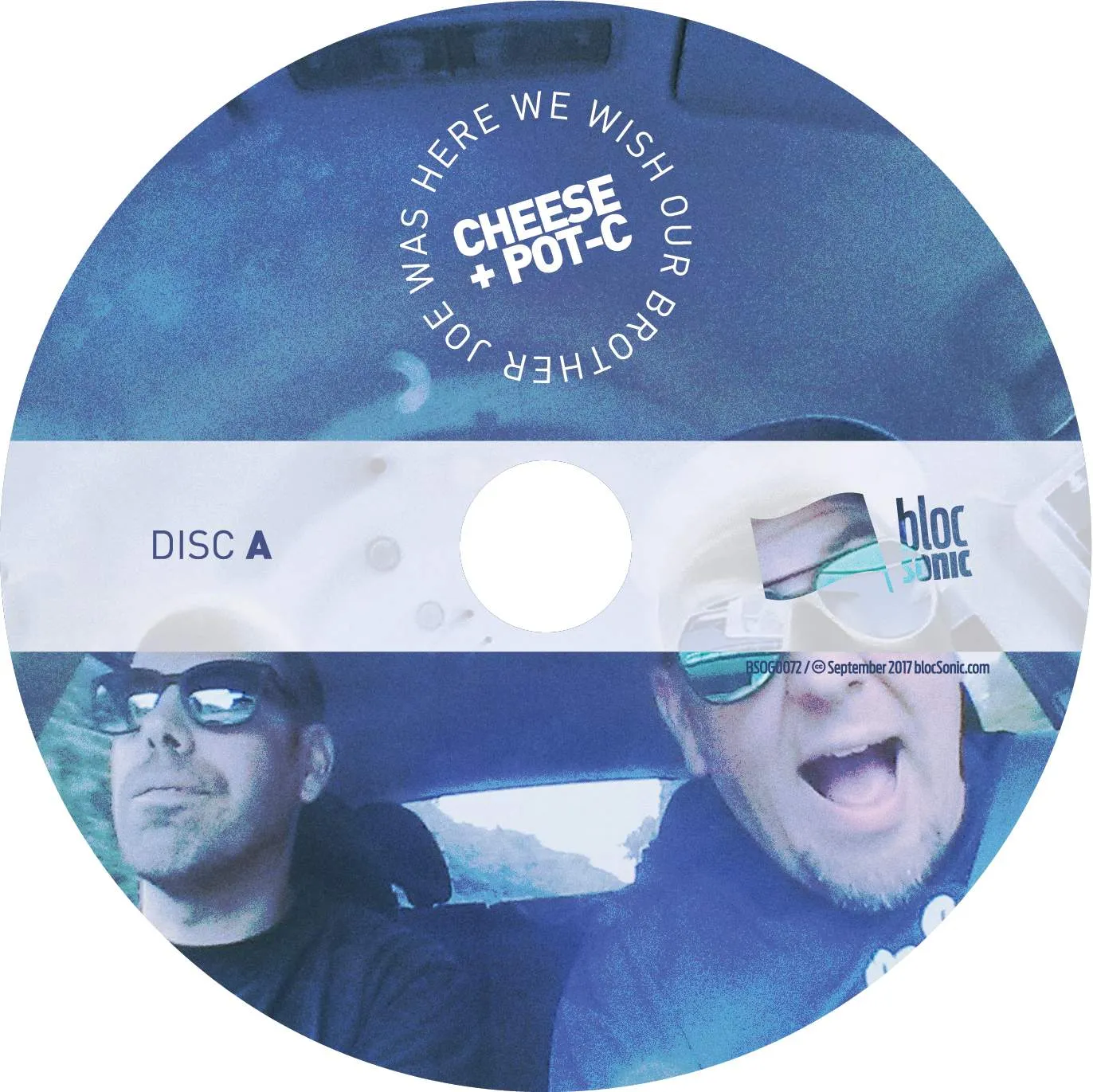 Album disc for “We Wish Our Brother Joe Was Here” by Cheese N Pot-C