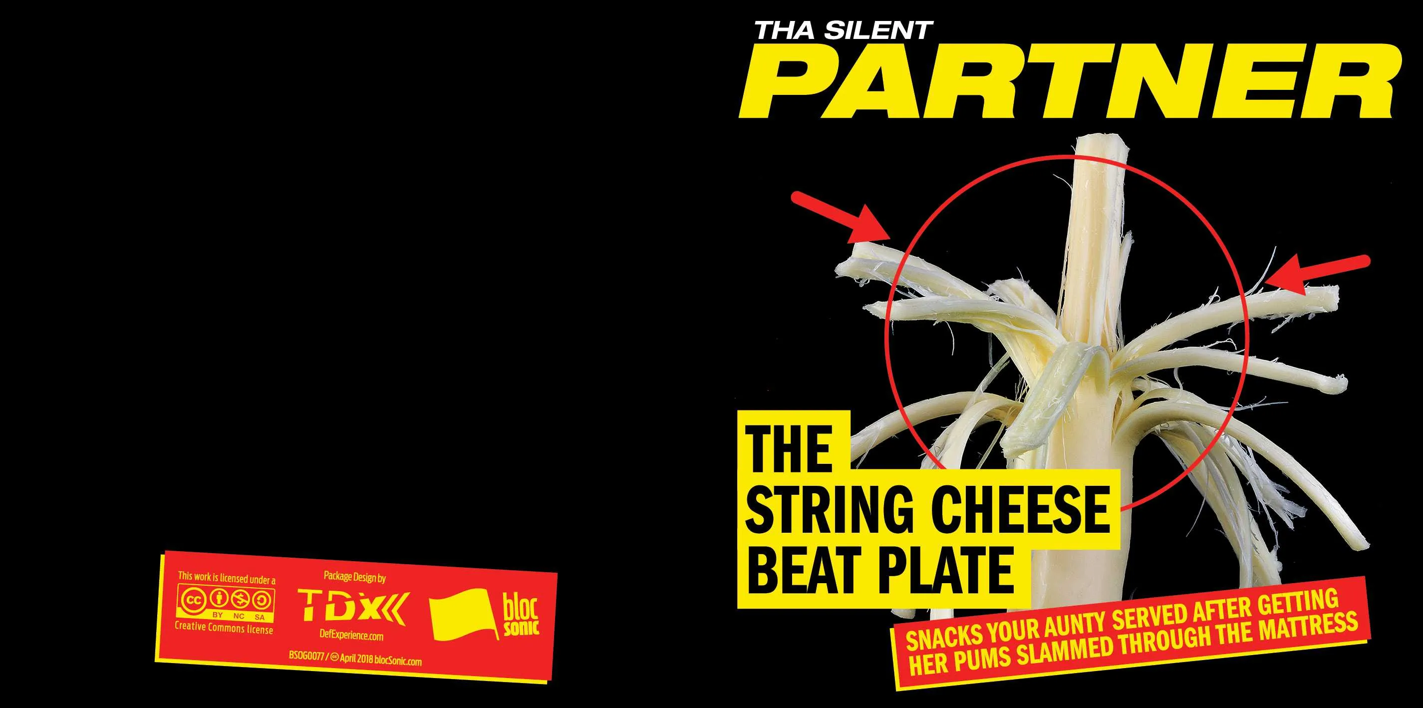 Album insert for “The String Cheese Beat Plate” by Tha Silent Partner