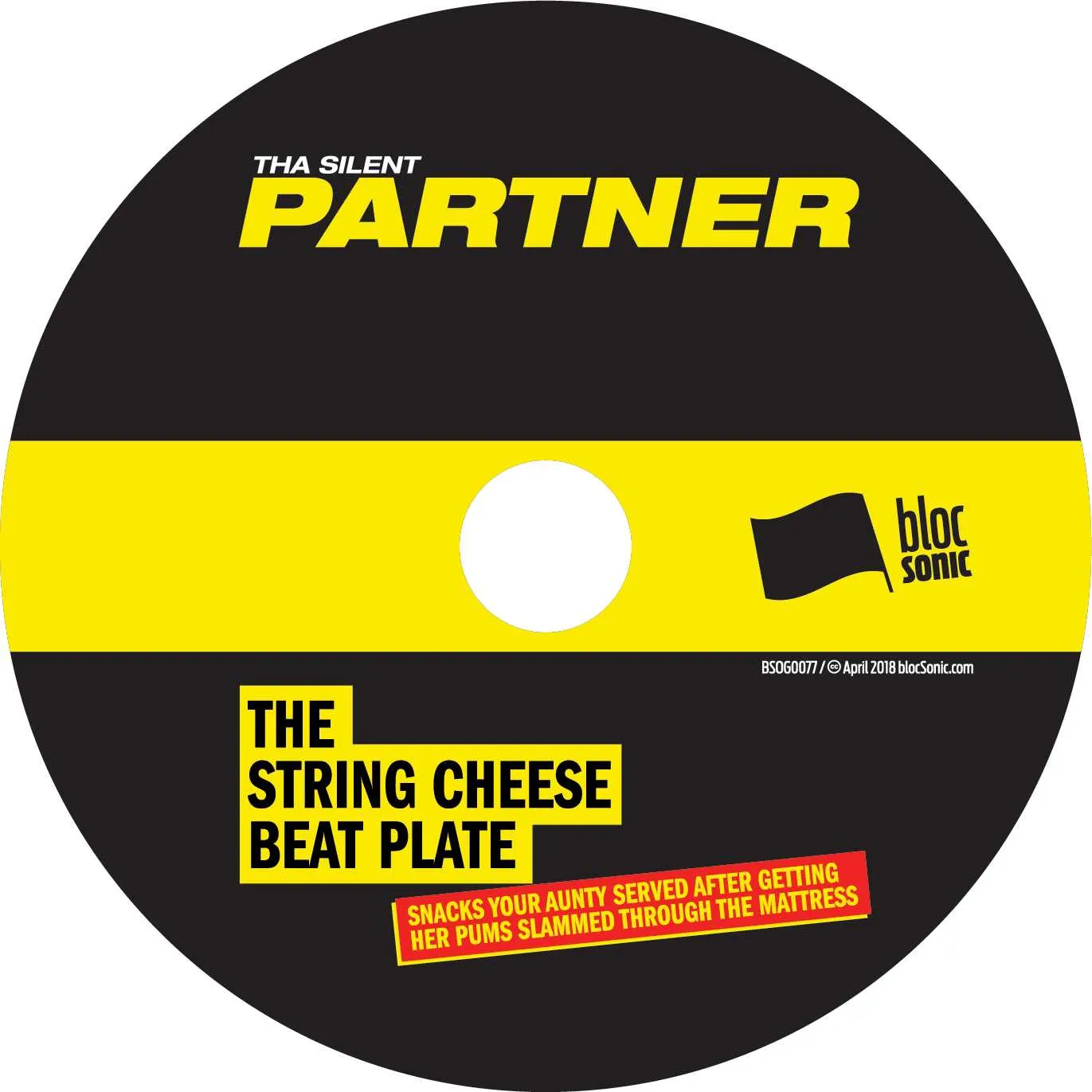 Album disc for “The String Cheese Beat Plate” by Tha Silent Partner