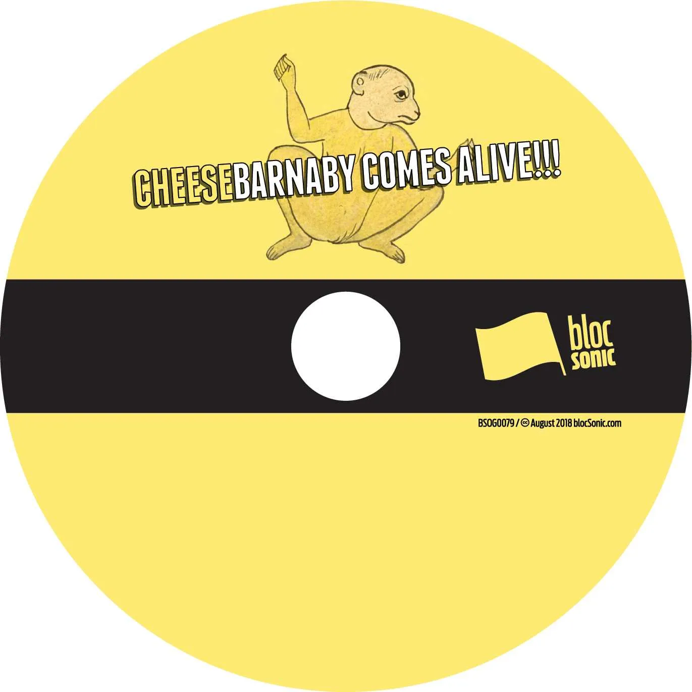 Album disc for “Barnaby Comes Alive!!!” by Cheese