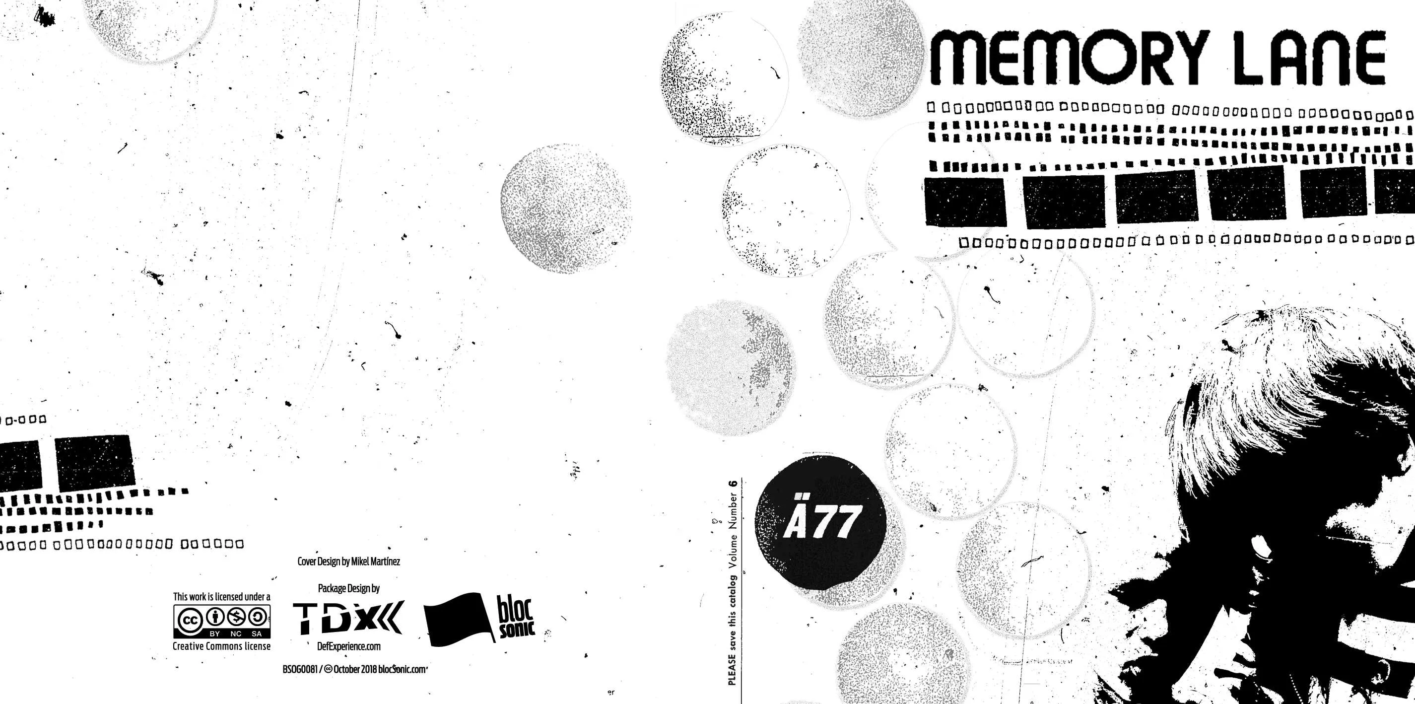 Album insert for “Memory Lane” by aitänna77