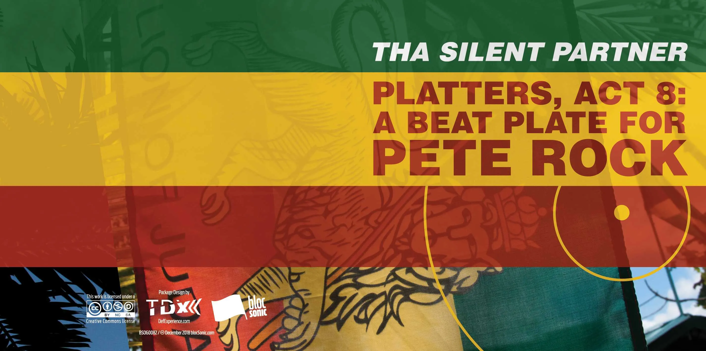 Album insert for “Platters, Act 8: A Beat Plate For Pete Rock” by Tha Silent Partner