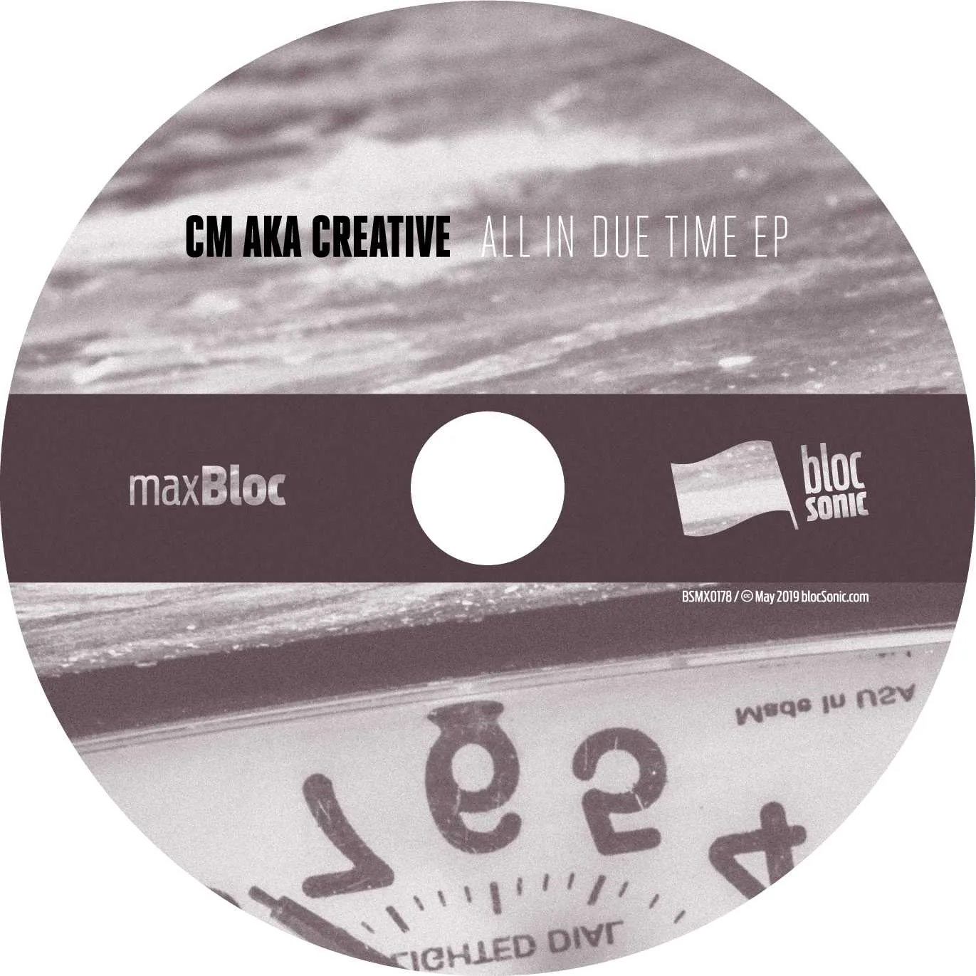 Album disc for “All In Due Time EP” by CM aka Creative